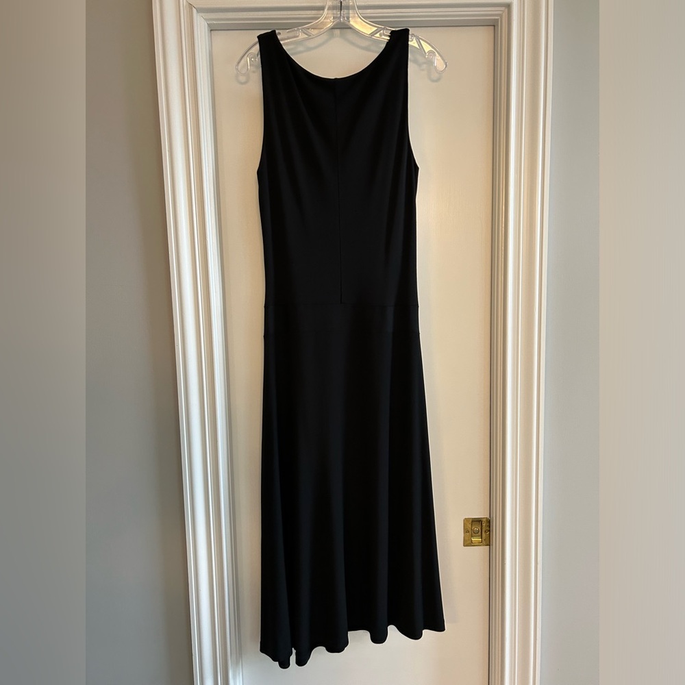 Black asymmetric hem Lauren dress. Excellent condition.
